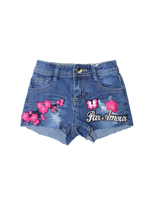 Shorts with fuchsia sticker FUN & FUN | FNBSO3095UN